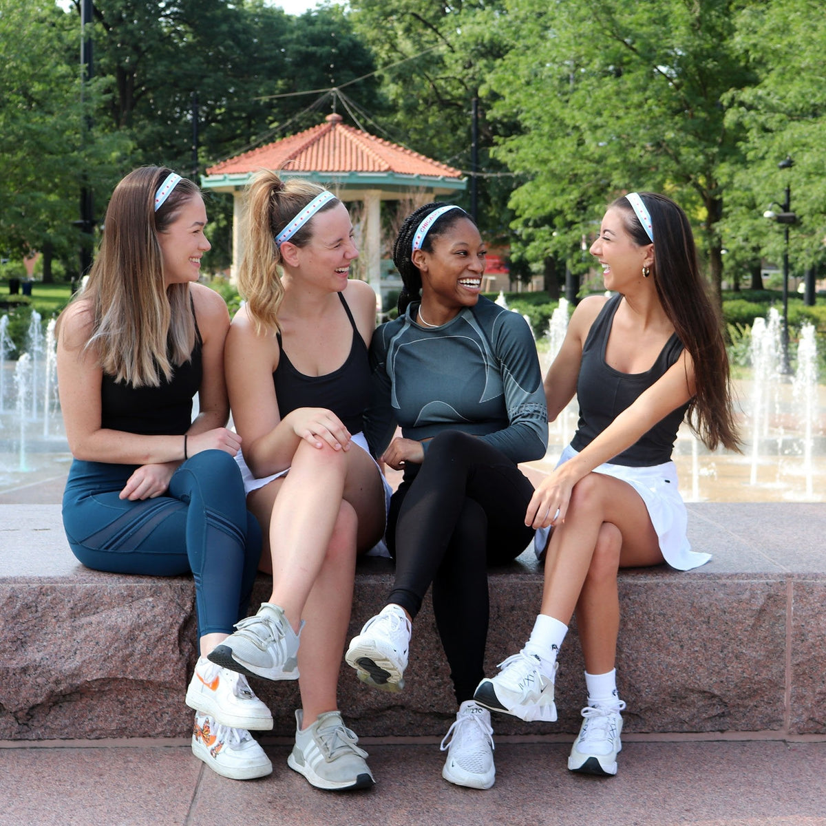 Petite | City Pride | Chicago Flag | Multi | 1 Inch Sweaty Bands Non Slip Headband