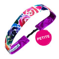Petite | Flower Bomb | Pink, Multi | 1 Inch Sweaty Bands Non Slip Headband