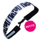 Petite | Go with the Flow | Black, White | 1 Inch Sweaty Bands Non Slip Headband