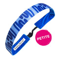 Petite | Go with the Flow | Blue | 1 Inch Sweaty Bands Non Slip Headband