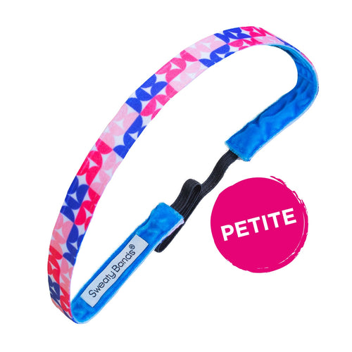 Petite | Groovy | Pink, Purple | 5/8 Inch Sweaty Bands Non Slip Headband