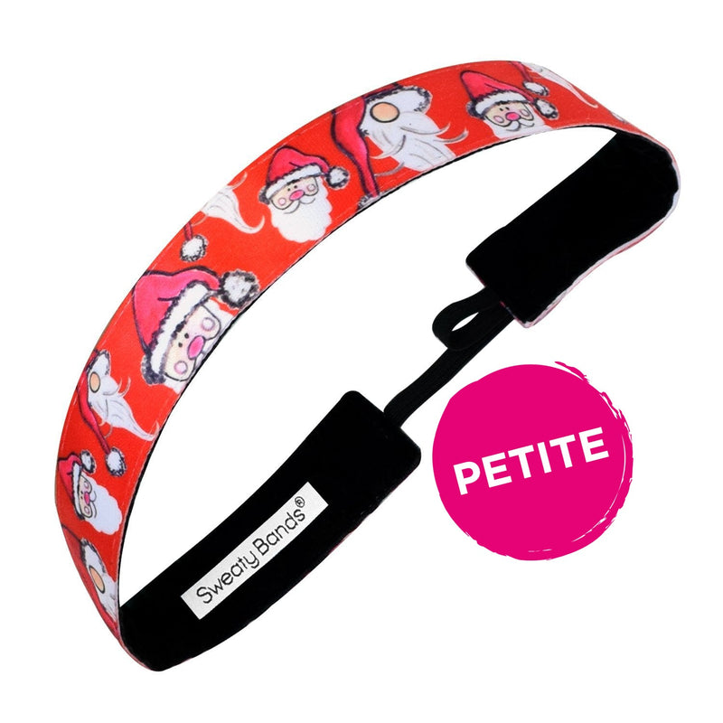 Petite | Holiday | Santa Baby | Red | 1 Inch Sweaty Bands Non Slip Headband