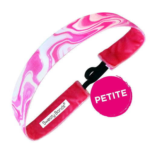 Petite |  Holographic | Pink | 1 Inch Sweaty Bands Non Slip Headband