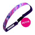 Petite | Lean In | Purple, Blue | 5/8 Inch Sweaty Bands Non Slip Headband