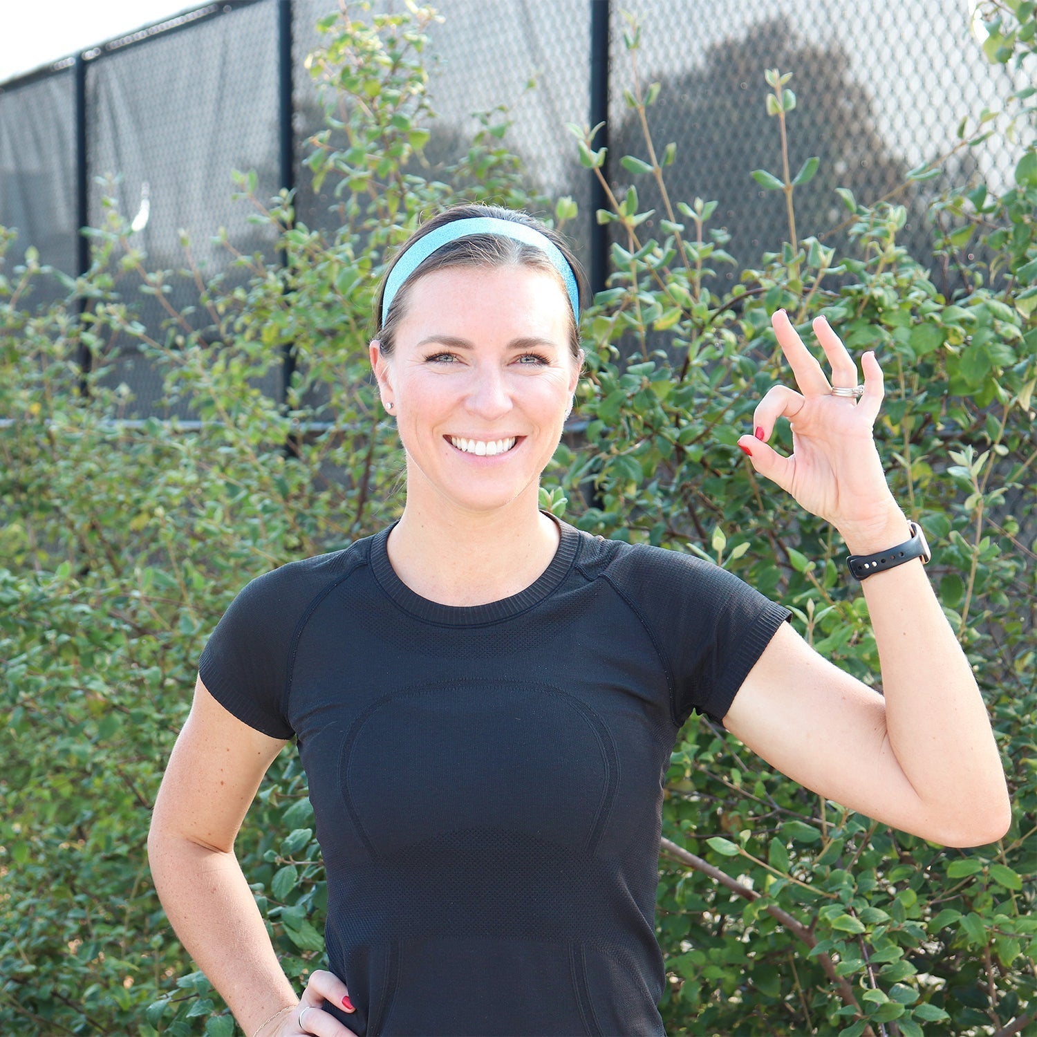 *Petite | Metallic Shimmer | 1 Inch Sweaty Bands Non Slip Headband