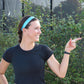 *Petite | Metallic Shimmer | 1 Inch Sweaty Bands Non Slip Headband