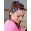 Petite | Run 26.2 | Pink | 1 Inch Sweaty Bands Non Slip Headband