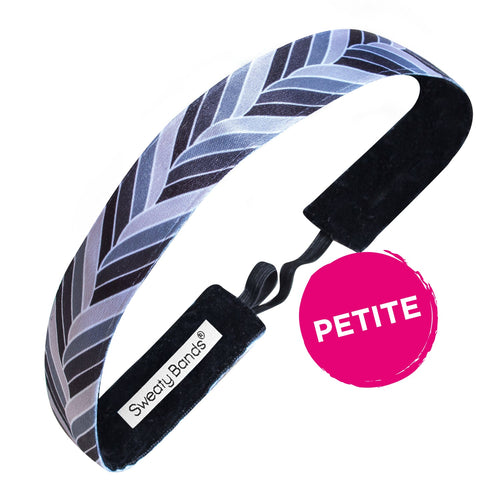 Petite | Sick and Twisted | Black, White, Grey | 1 Inch Sweaty Bands Non Slip Headband