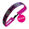 Petite | Stay Trippy | Black, Pink | 1 Inch Sweaty Bands Non Slip Headband