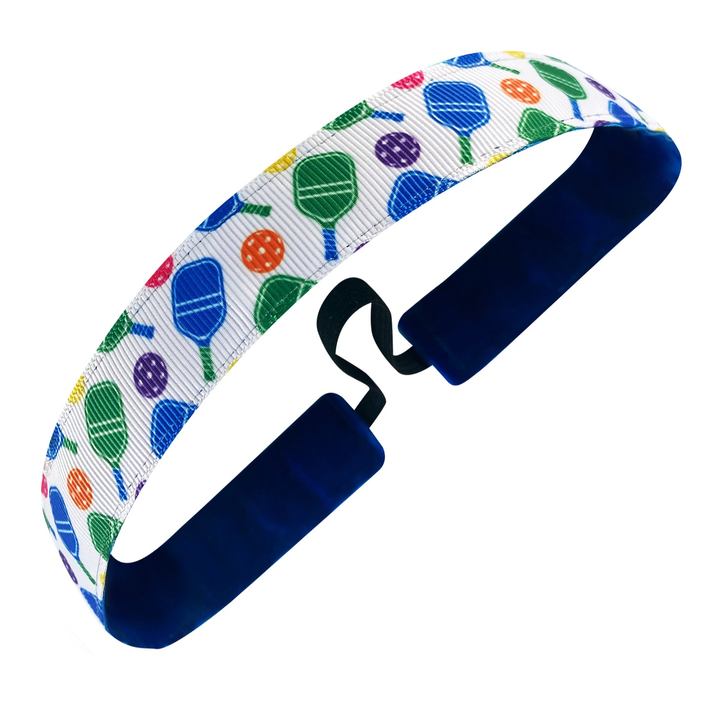 Pickleball | Let's Get Pickled | White, Multi | 1 Inch Sweaty Bands Non Slip Headband