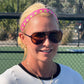 Pickleball Pinkie | Pink, Yellow | 1 Inch Sweaty Bands Non Slip Headband