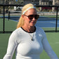Pickleball | Script and Rackets | White, Black Yellow | 5/8 Inch Sweaty Bands Non Slip Headband