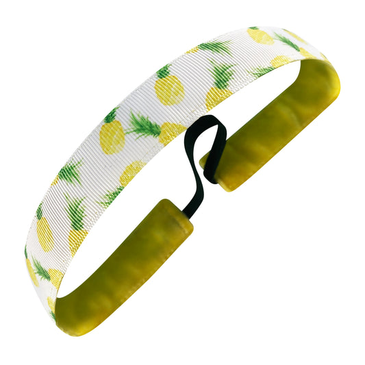 Pineapple of My Eye | Yellow, Orange | 1 Inch Sweaty Bands Non Slip Headband