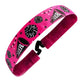 Pom Pom Power Cheerleading | Pink, Black | 1 Inch Sweaty Bands Non Slip Headband