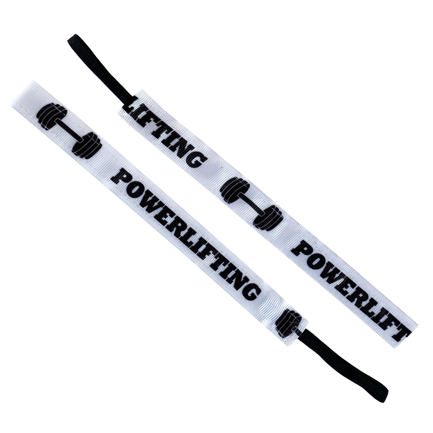 Powerlifting Weights | White, Black | 5/8 Inch Sweaty Bands Non Slip Headband