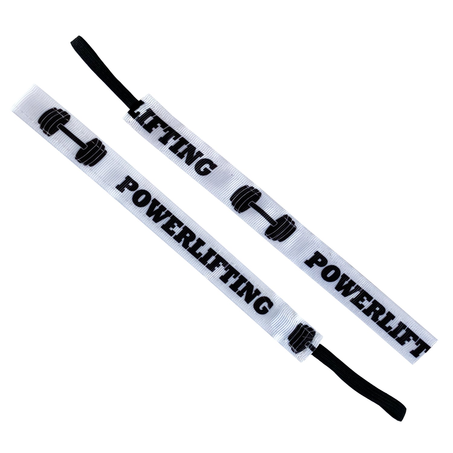 Powerlifting Weights | White, Black | 5/8 Inch Sweaty Bands Non Slip Headband