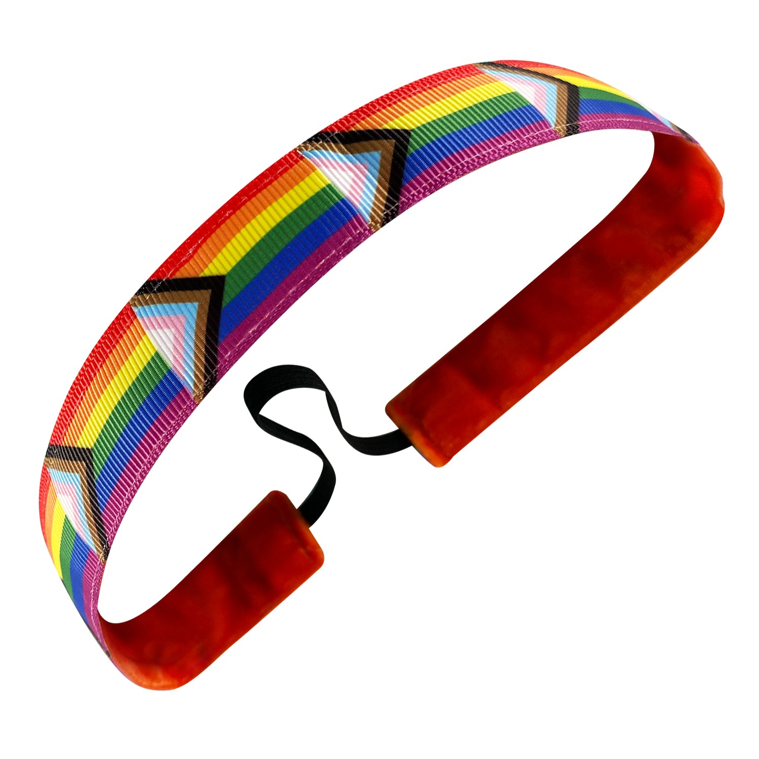 Pride Progess Flag | Multi | 1 Inch Sweaty Bands Non Slip Headband