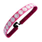 Queen of the Courts Tennis | Pink, White | 5/8 Inch Sweaty Bands Non Slip Headband