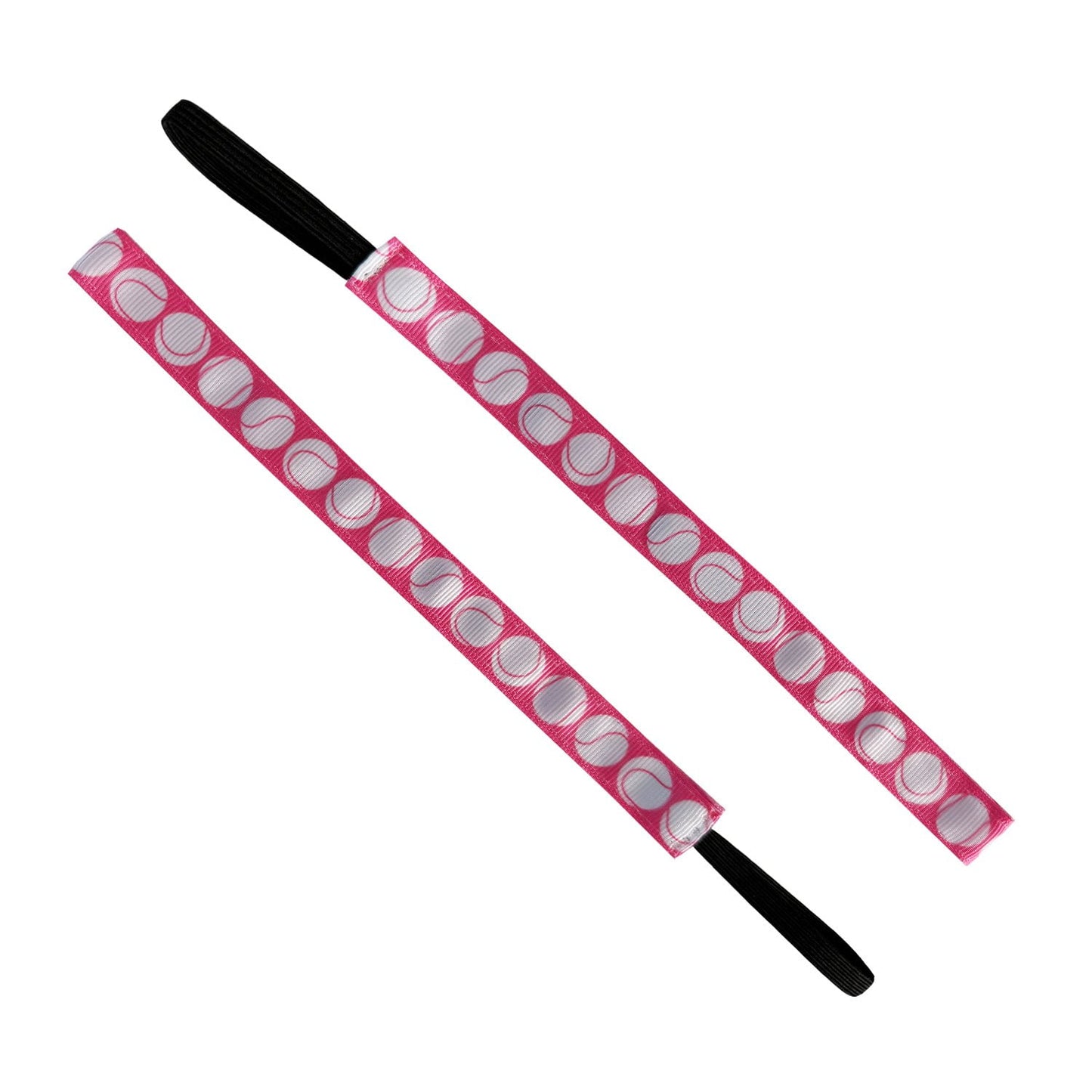 Queen of the Courts | Tennis | Pink, White | 5/8 Inch Sweaty Bands Non Slip Headband