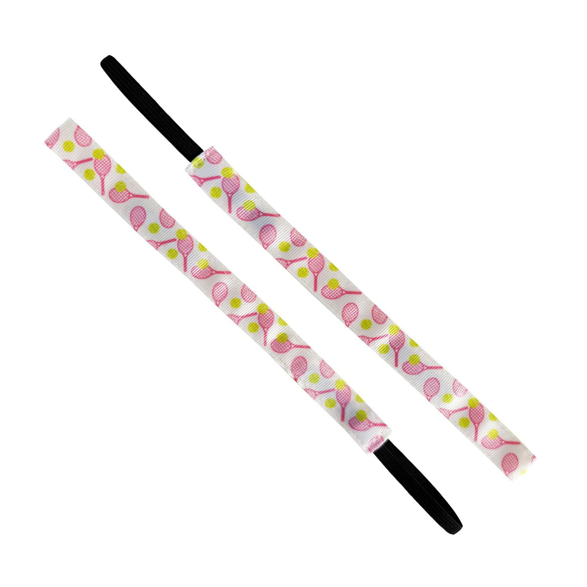 Ready for a Rally | Tennis | White, Pink | 5/8 Inch Sweaty Bands Non Slip Headband
