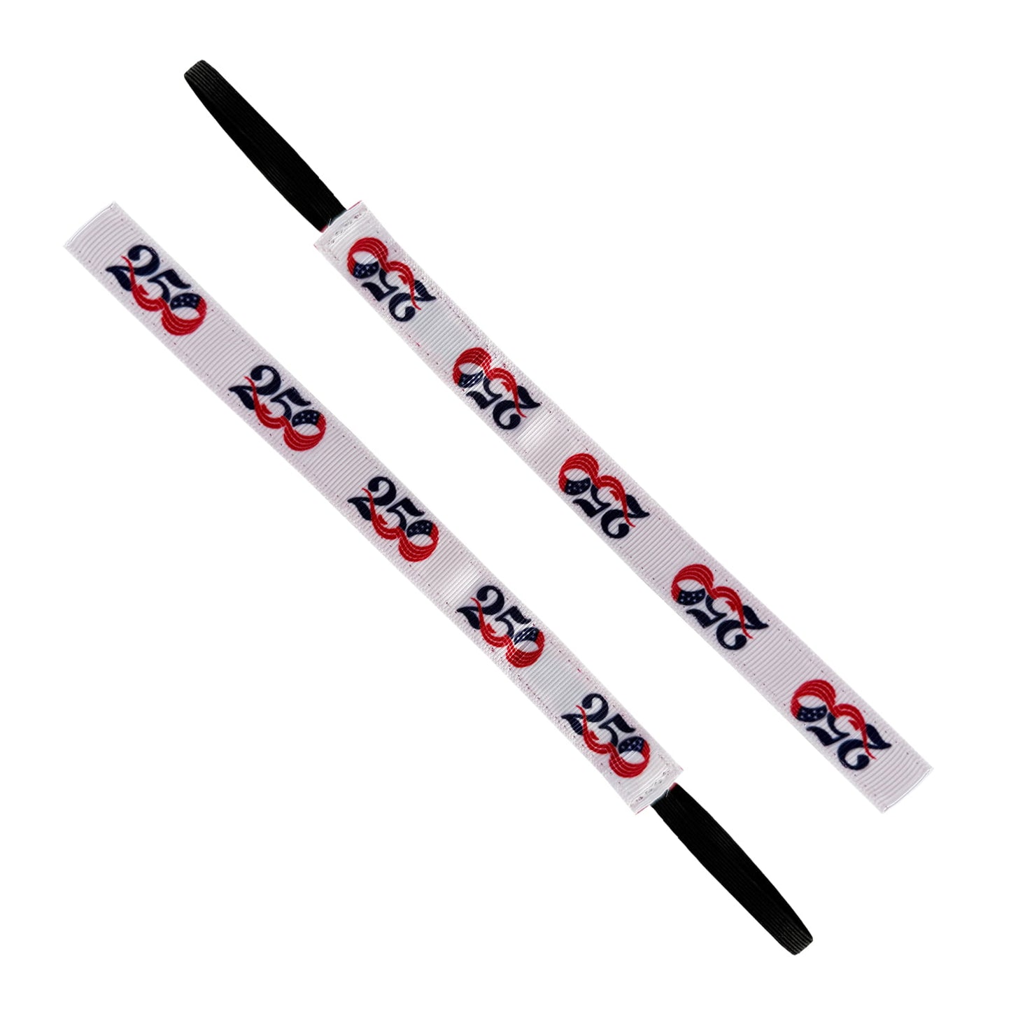 Red, White and 250 | Red, White, Blue | 5/8 Inch Sweaty Bands Non Slip Headband