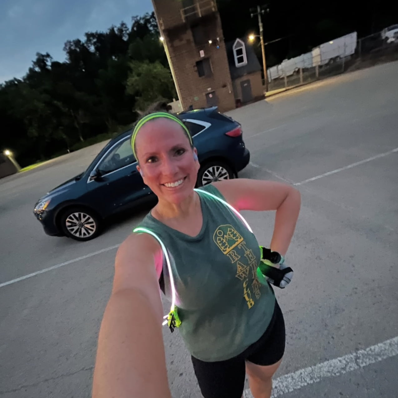 Reflective Runner | 1 Inch Sweaty Bands Non Slip Headband