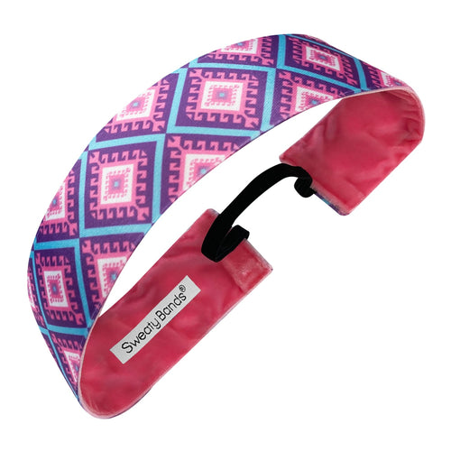 Right Frame of Mind | Pink, Blue, Purple | 1.5 Inch Sweaty Bands Non Slip Headband