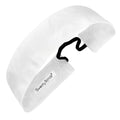 Rock Solid | White | 1.5 Inch Sweaty Bands Non Slip Headband