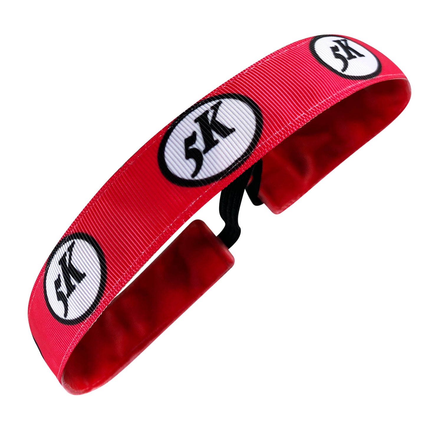Run 5K | Red | 1 Inch Sweaty Bands Non Slip Headband