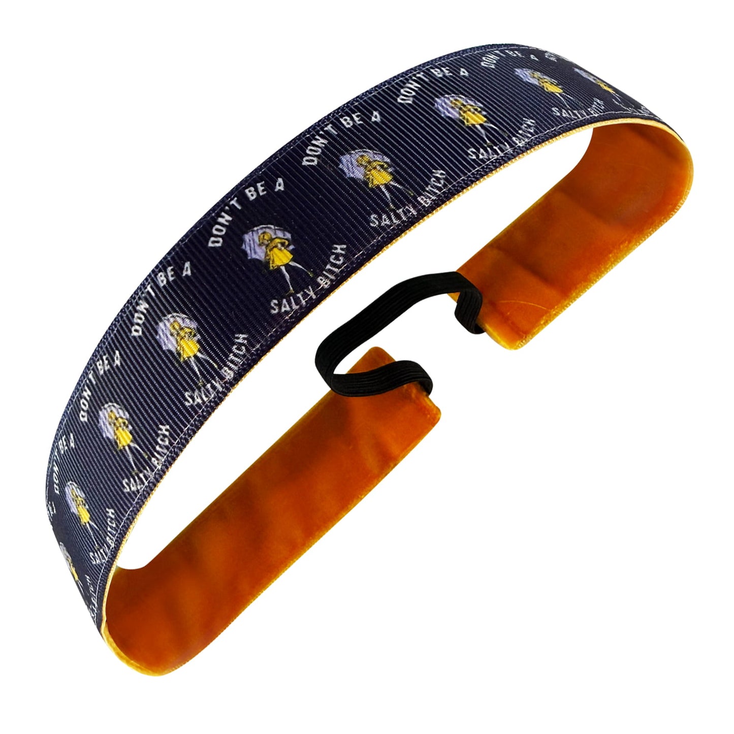 Salty Bitch | Blue, White | 1 Inch Sweaty Bands Non Slip Headband