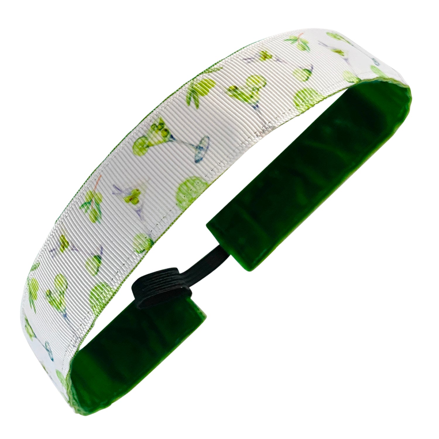 Shaken Not Stirred | White, Green | 1 Inch Sweaty Bands Non Slip Headband