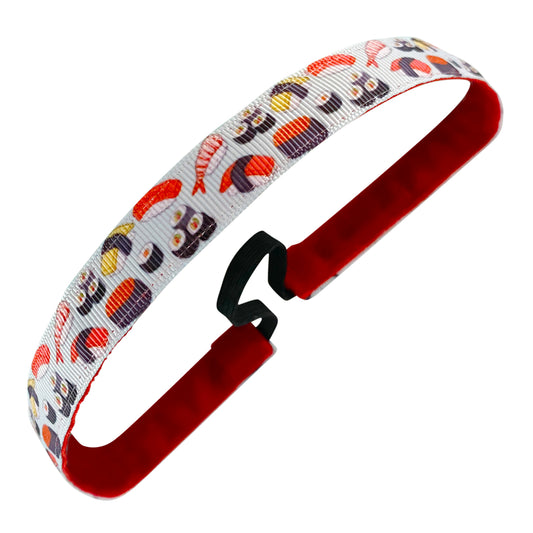 So Much Sushi | Light Blue, Multi | 5/8 Inch Sweaty Bands Non Slip Headband
