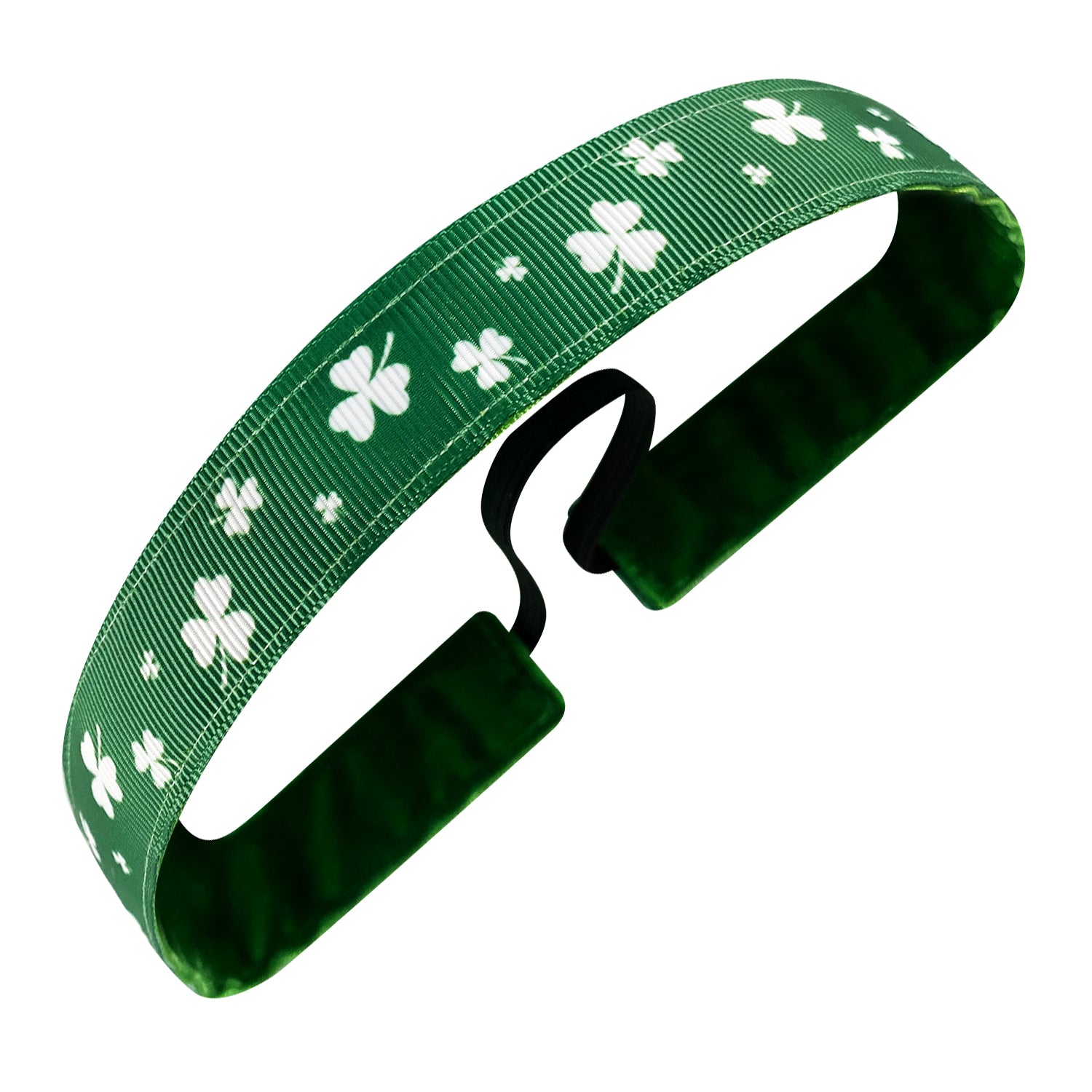 St. Patrick's Day | Erin Go Braugh | Green, White | 1 Inch Sweaty Bands Non Slip Headband