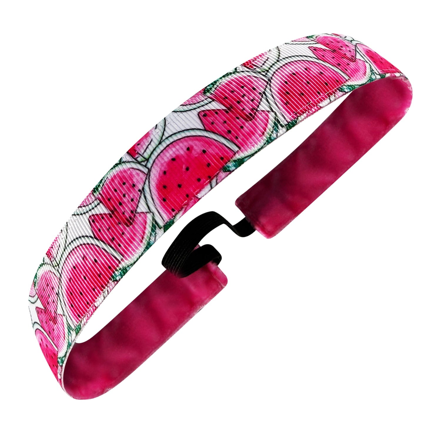 Summer Slice Watermelon | Pink, White | 1 Inch Sweaty Bands Non Slip Headband