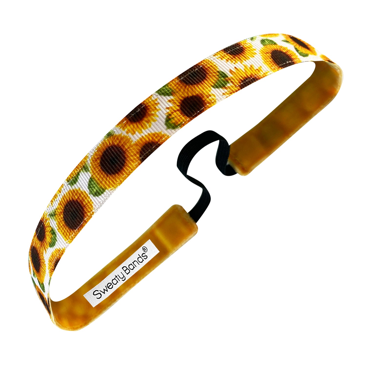 Sunflower | Yellow | 5/8 Inch Sweaty Bands Non Slip Headband