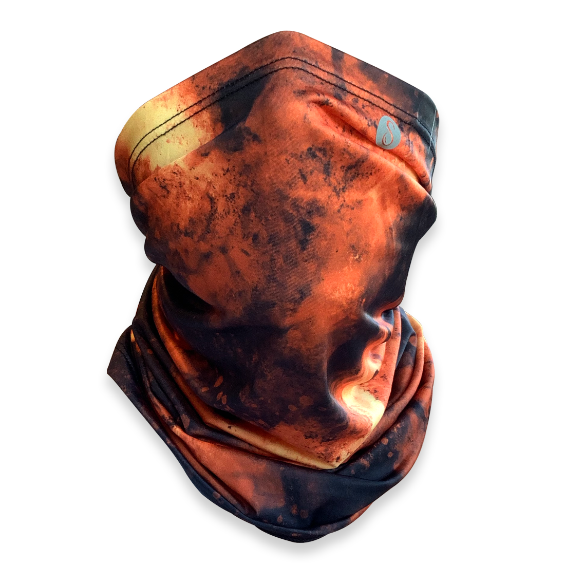 Sweaty Tubes | Bleach Dye | Black, Orange Sweaty Bands Non Slip Headband