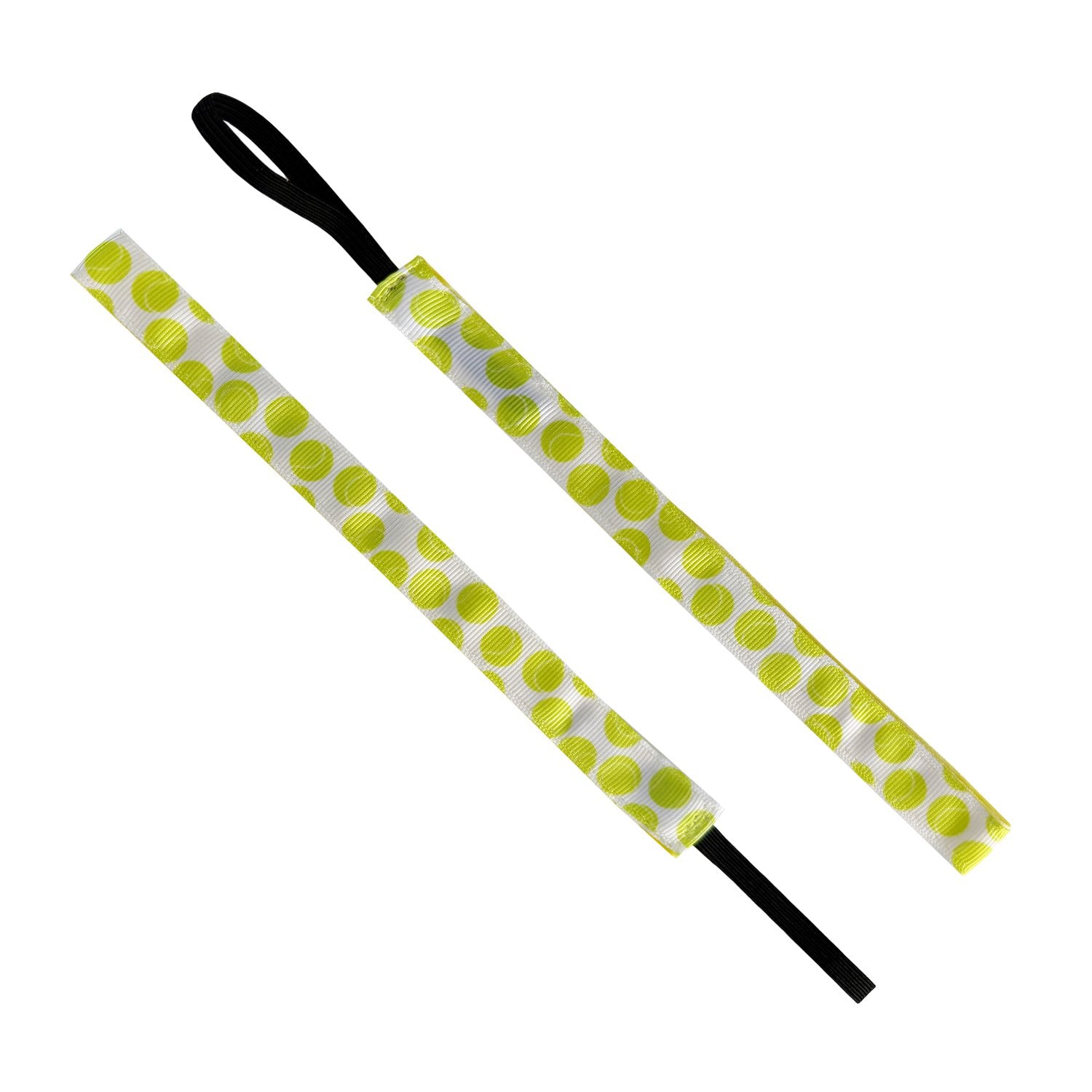 Tennis Anyone? | White, Yellow | 5/8 Inch Sweaty Bands Non Slip Headband