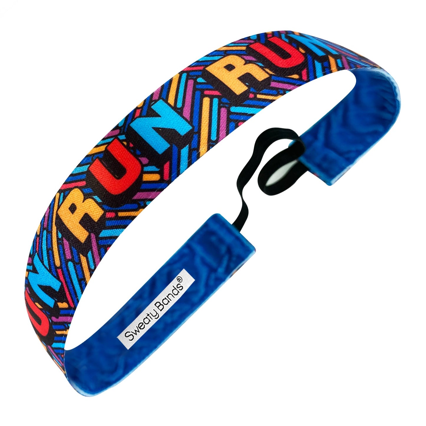 Time to Run | Multi | 1 Inch Sweaty Bands Non Slip Headband
