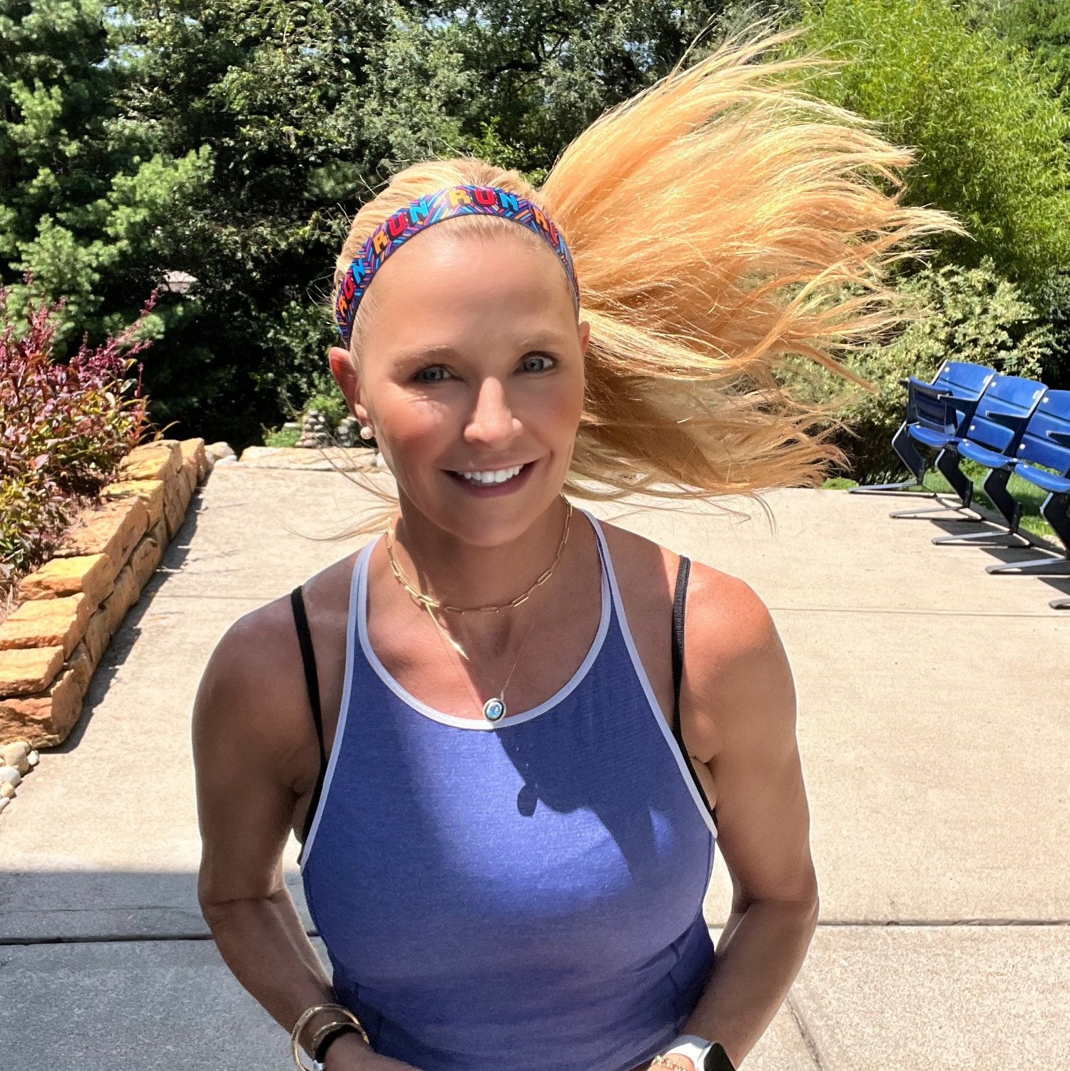 Time to Run | Multi | 1 Inch Sweaty Bands Non Slip Headband