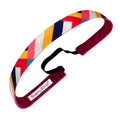Turn of Events | Blue, Yellow, Red | 5/8 Inch Sweaty Bands Non Slip Headband