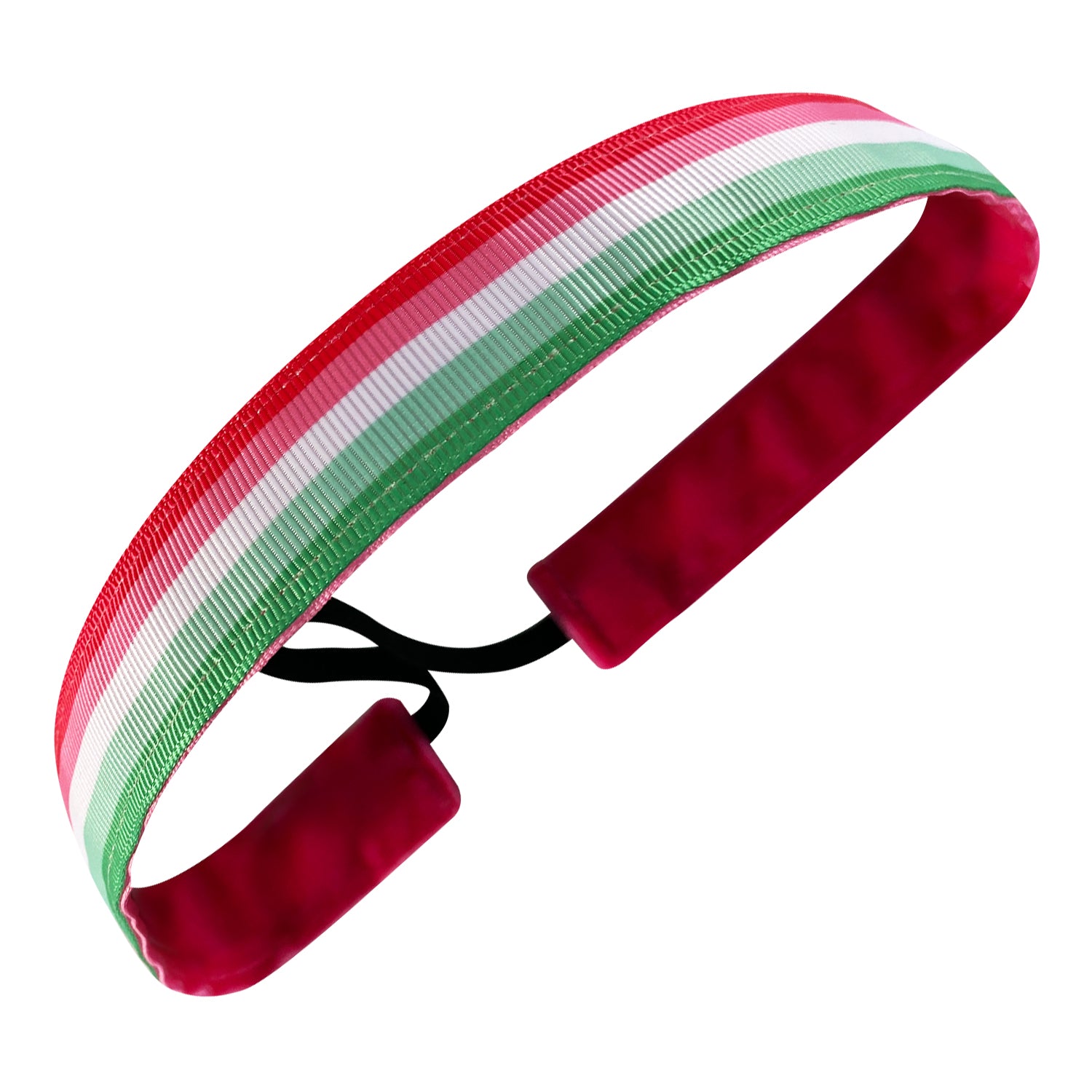 Watermelon Stripes | Pink, Green | 1 Inch Sweaty Bands Non Slip Headband