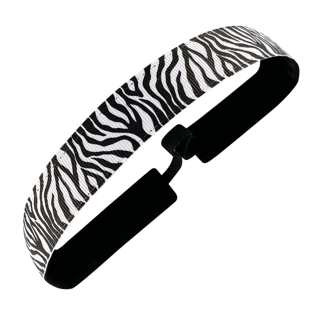 Zebra Striped Print | Sweaty Bands Non Slip Velvet Lined  display picture 1