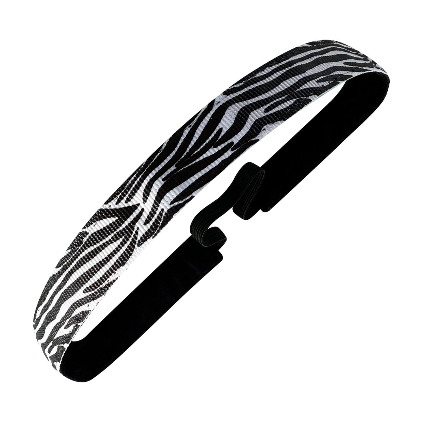 Zebra Stripes | Black, White | 5/8 Inch Sweaty Bands Non Slip Headband