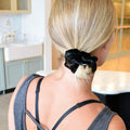 2 Pack | Bling it On Black | Scrunchie Black Sweaty Bands Non Slip Headband