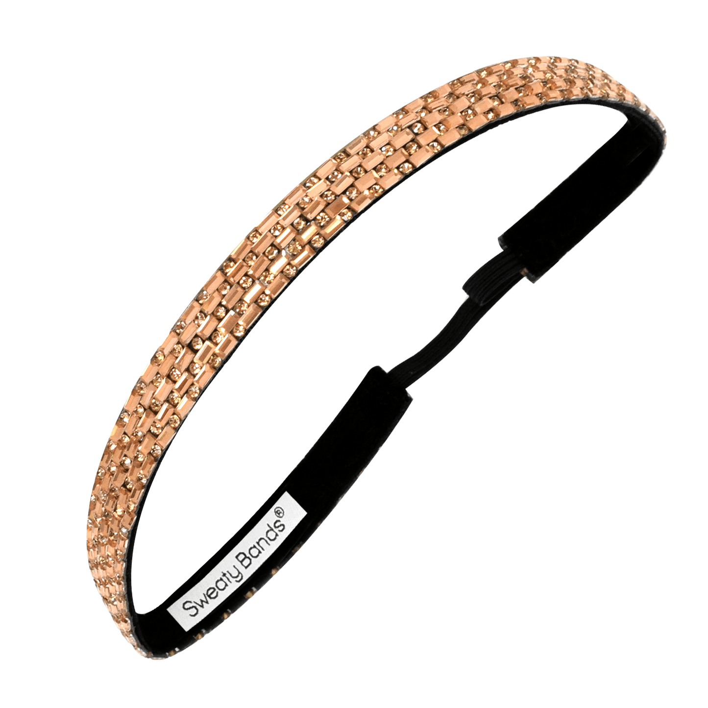 2 Pack | Bling | Sweat and Sparkle | Bronzed Goddess Sweaty Bands Non Slip Headband