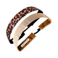 2 Pack | Get Wild Brown, Oxford Tan | 1 Inch Sweaty Bands Non Slip Headband