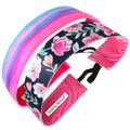 2 Pack | Pastel Petals, Watercolors Purple | 1.5 Inch Sweaty Bands Non Slip Headband