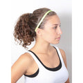 2 Pack | Ramble On Black, Rock Solid Neon Yellow | 3/8 Inch Sweaty Bands Non Slip Headband