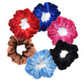 6 Pack | Scrunchies | Black, Red, Electric Blue, Magenta, Light Blue, Bronze Sweaty Bands