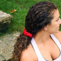 6 Pack | Scrunchies | Black, Red, Electric Blue, Magenta, Light Blue, Bronze Sweaty Bands